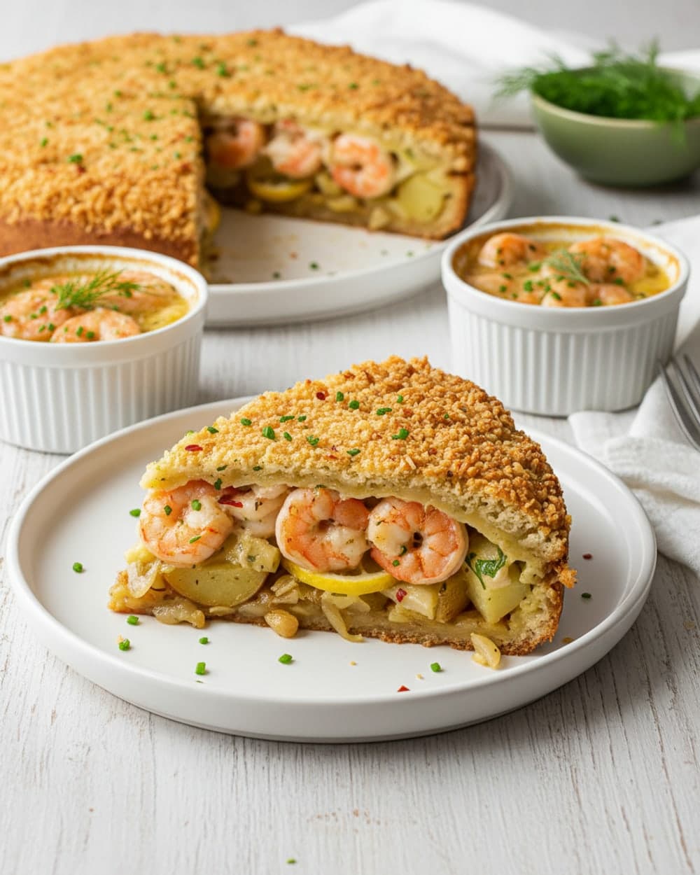 Garlic Butter Shrimp Skillet