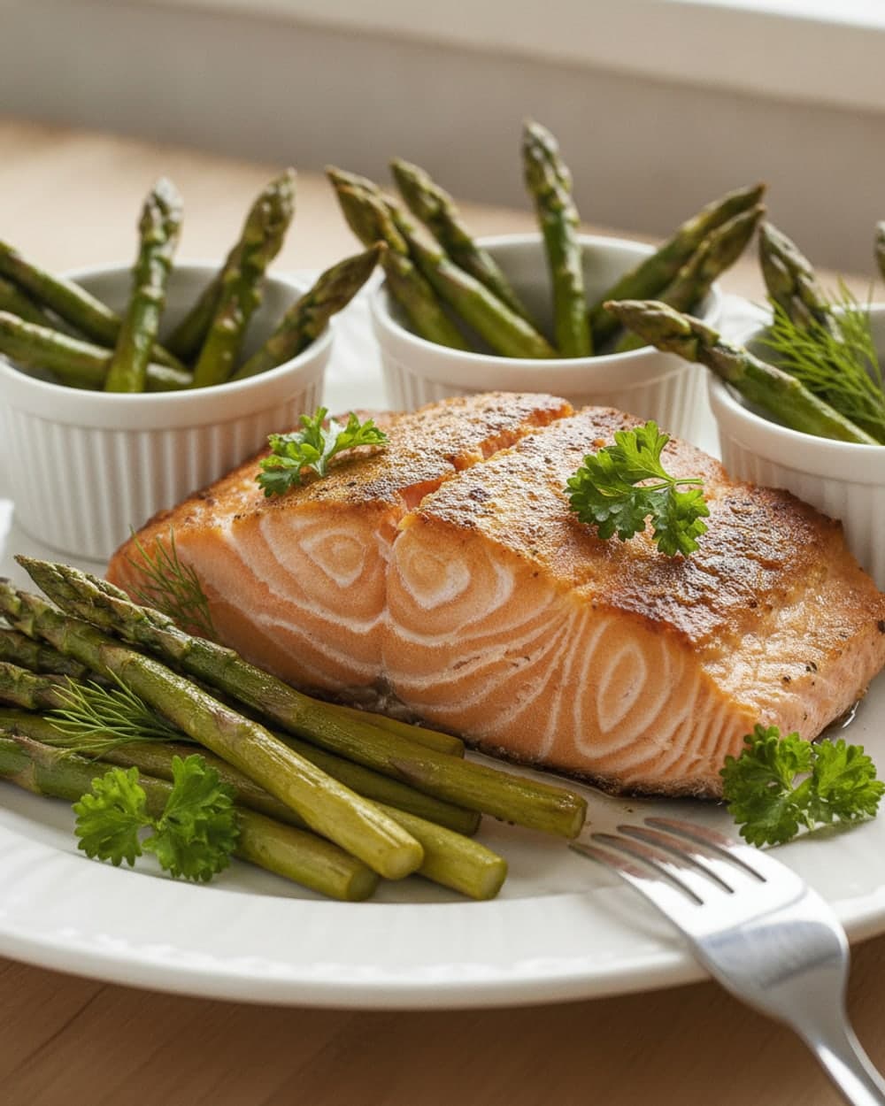 Roasted Salmon and Asparagus
