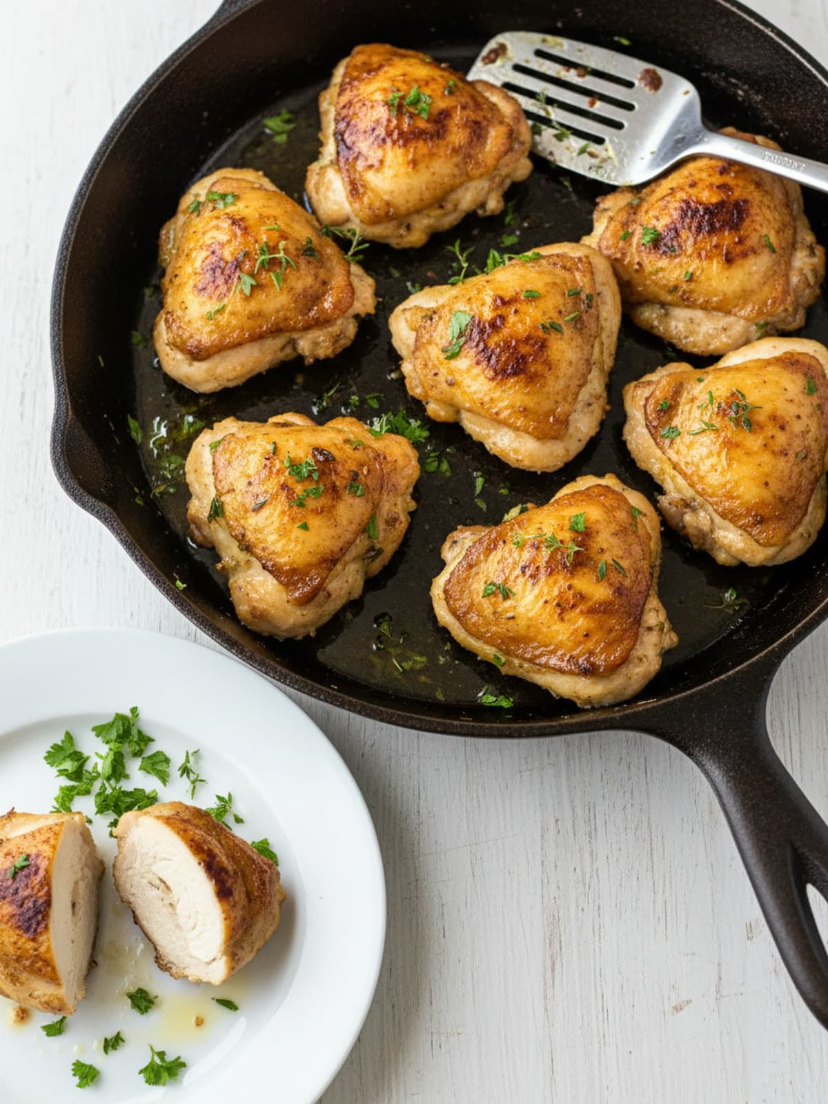 Creamy Garlic Chicken for Keto Beginners: Sear until browned