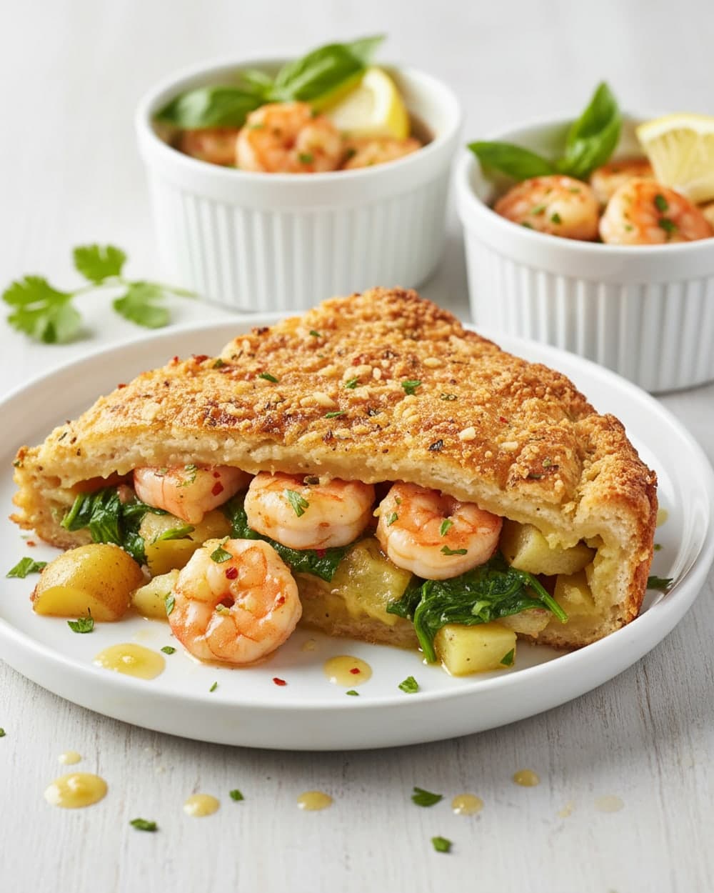 Garlic Butter Shrimp Skillet