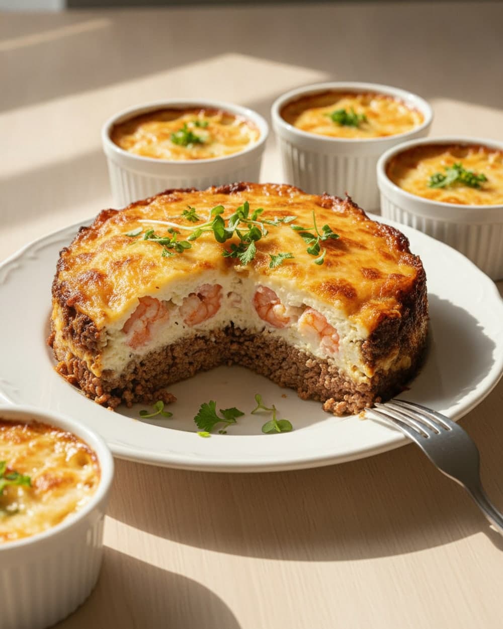 Feta Shrimp, Beef