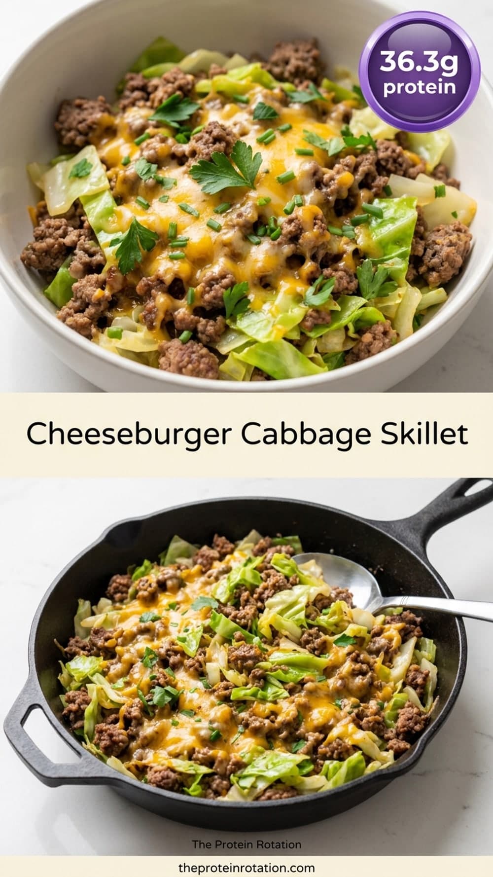 Cheeseburger Cabbage Skillet