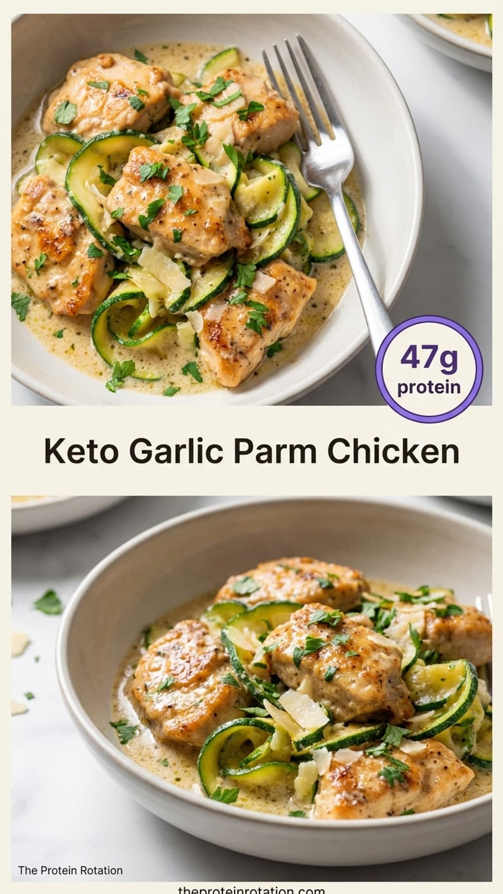 Keto Garlic Parm Chicken