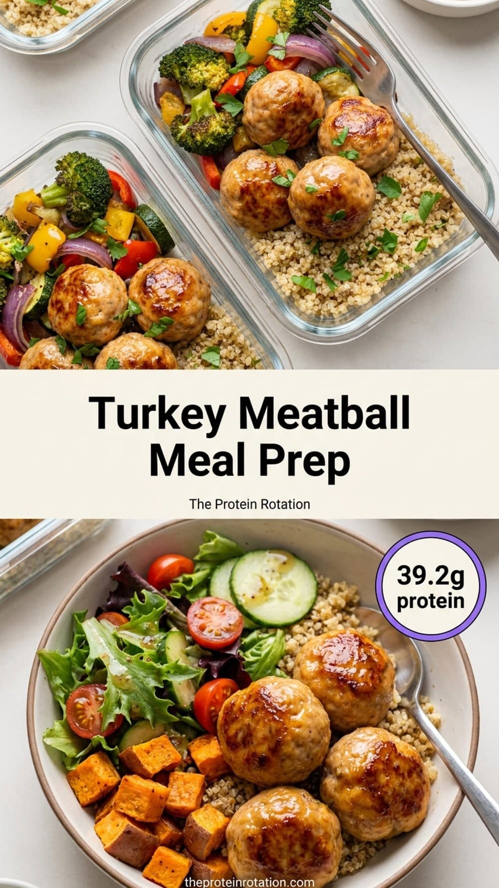 Turkey Meatball Meal Prep
