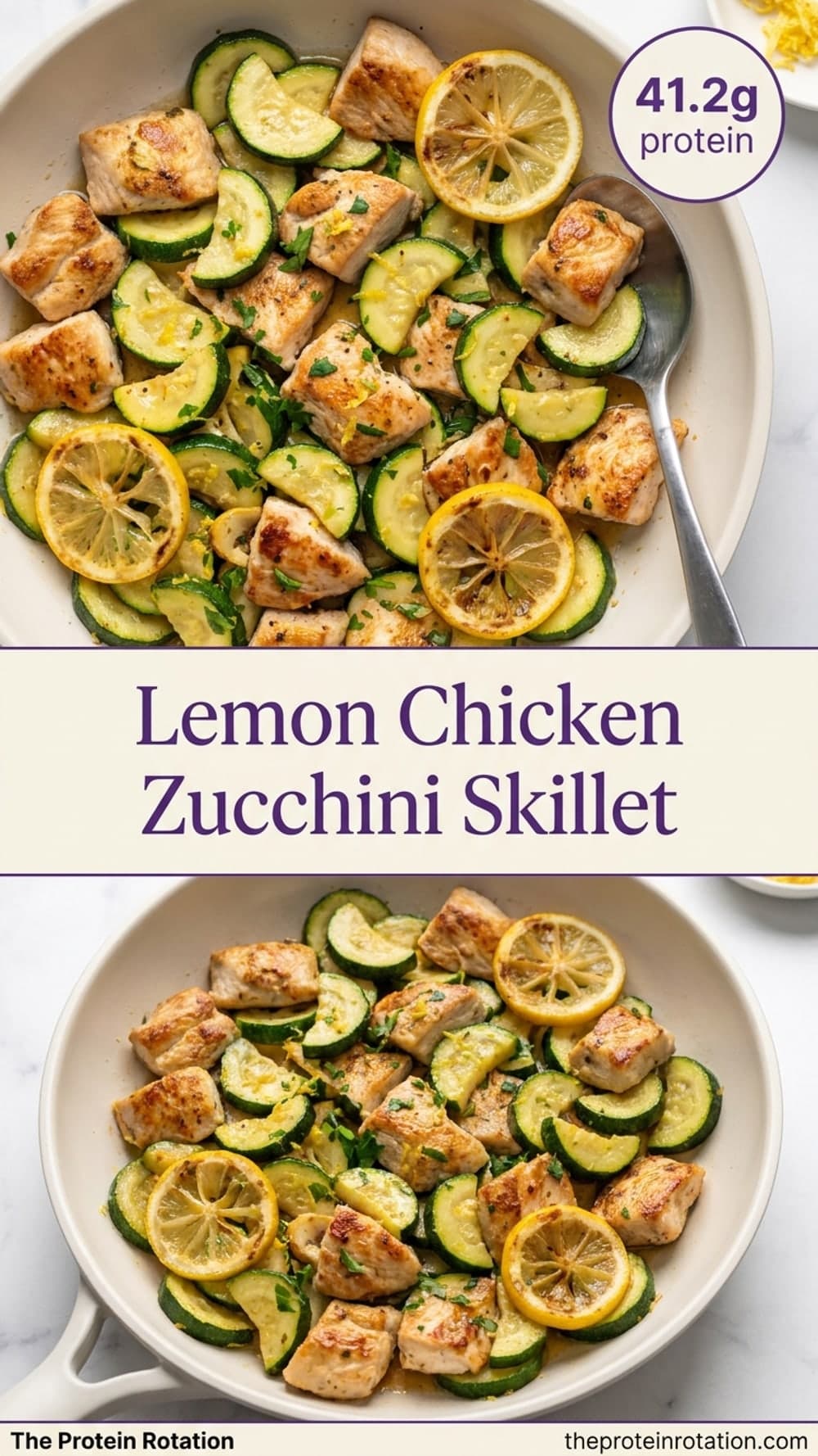 Lemon Chicken Zucchini Skillet