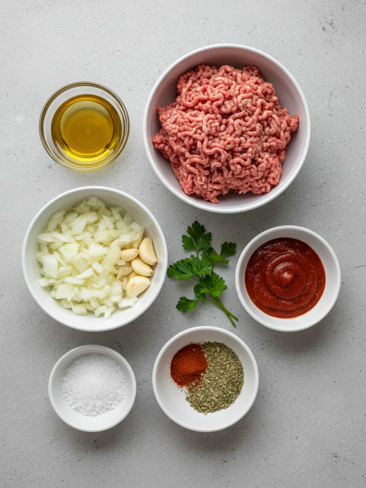 Ingredients for Beef Cabbage Skillet