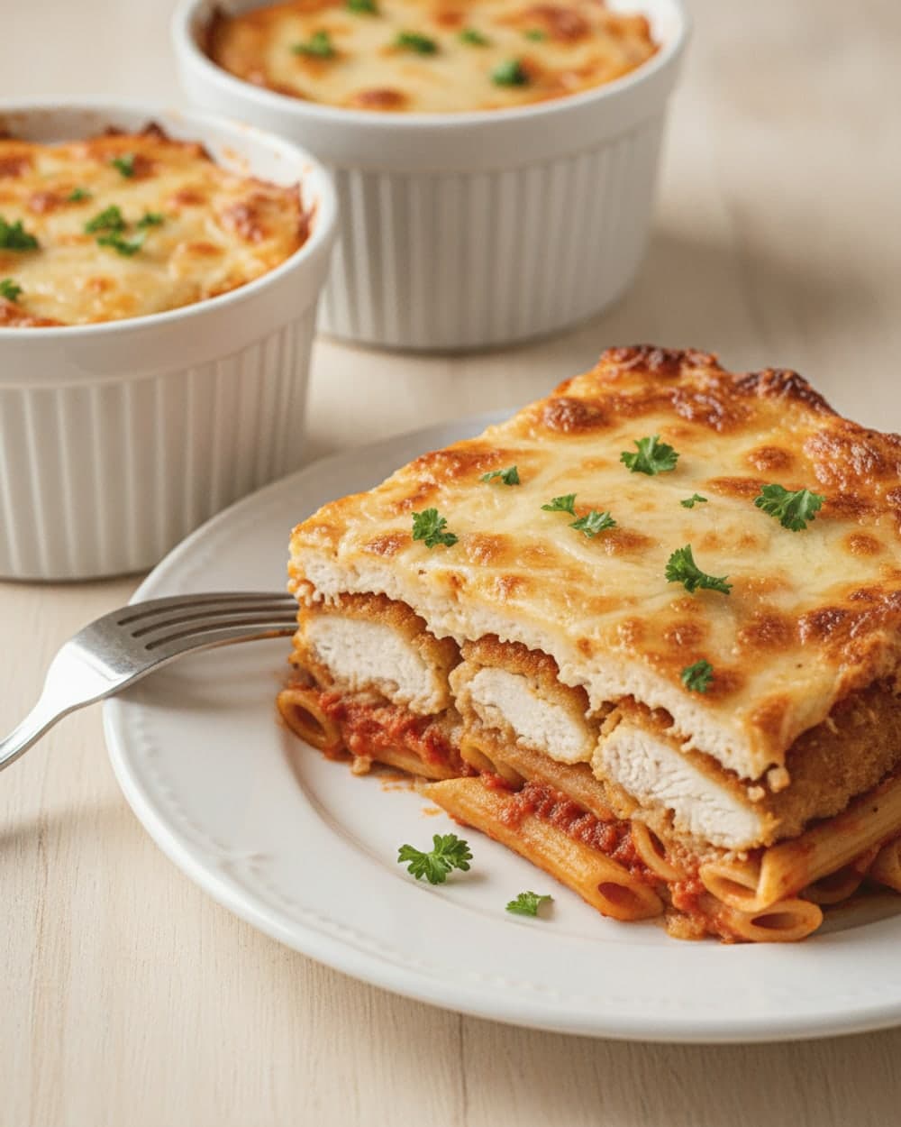 Chicken Parmesan Casseroles