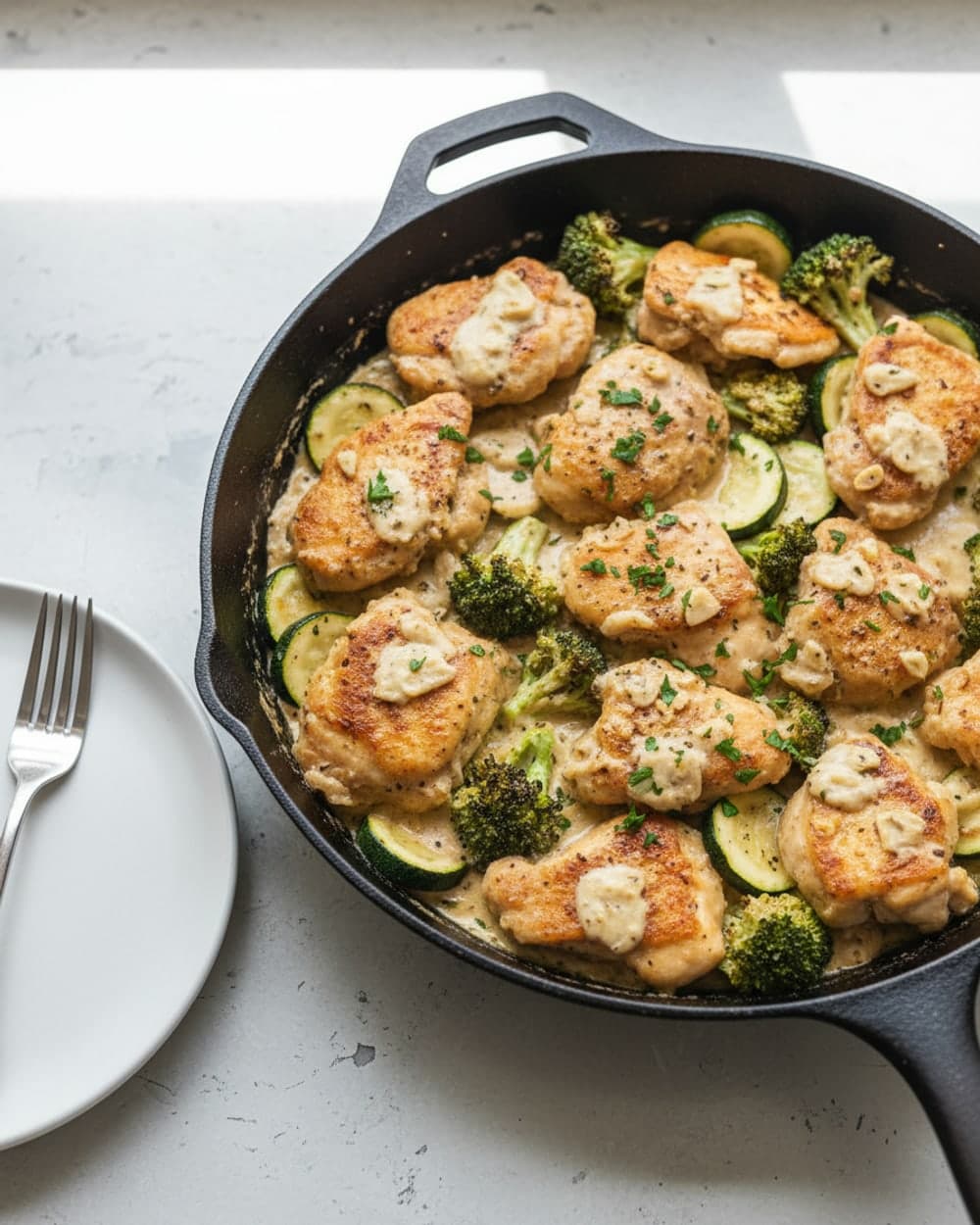 Garlic Parmesan Chicken Skillet