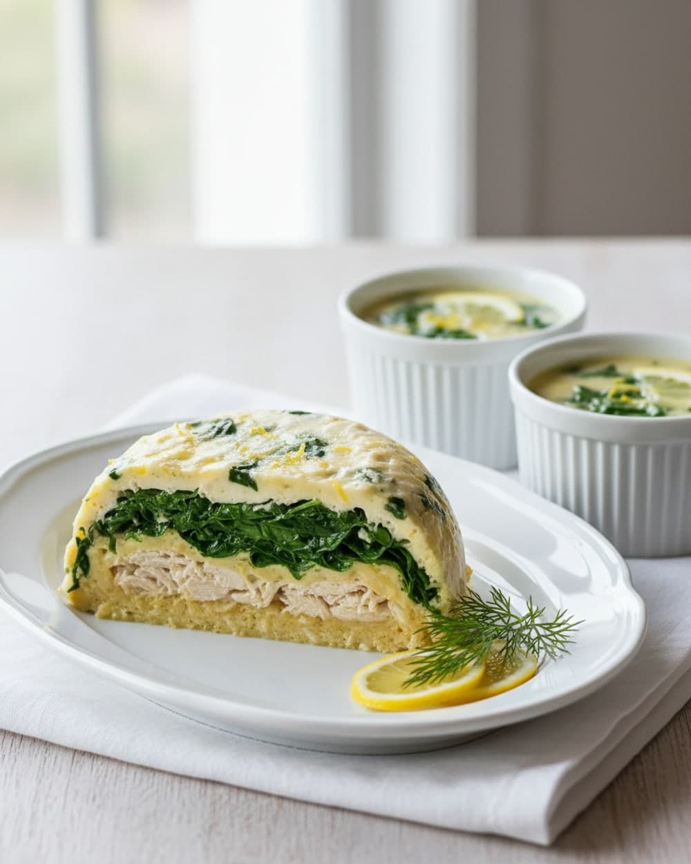 Chicken Spinach Lemon Soup
