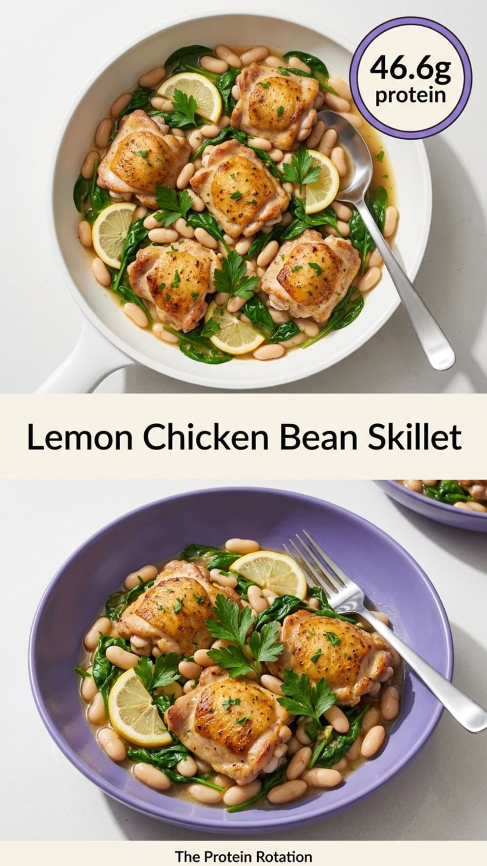 Lemon Chicken Bean Skillet
