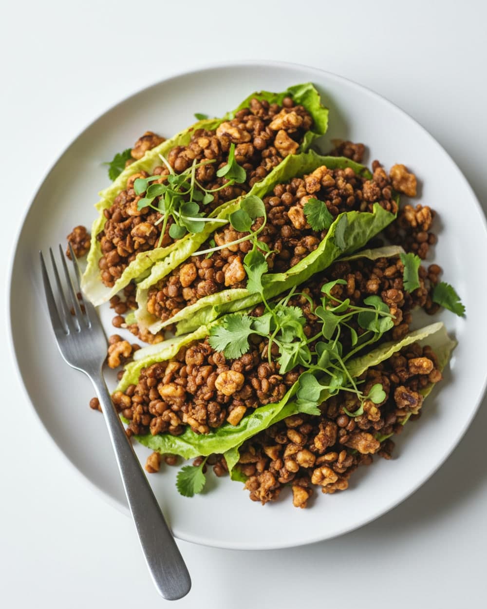 Lentil Walnut Taco Lettuce