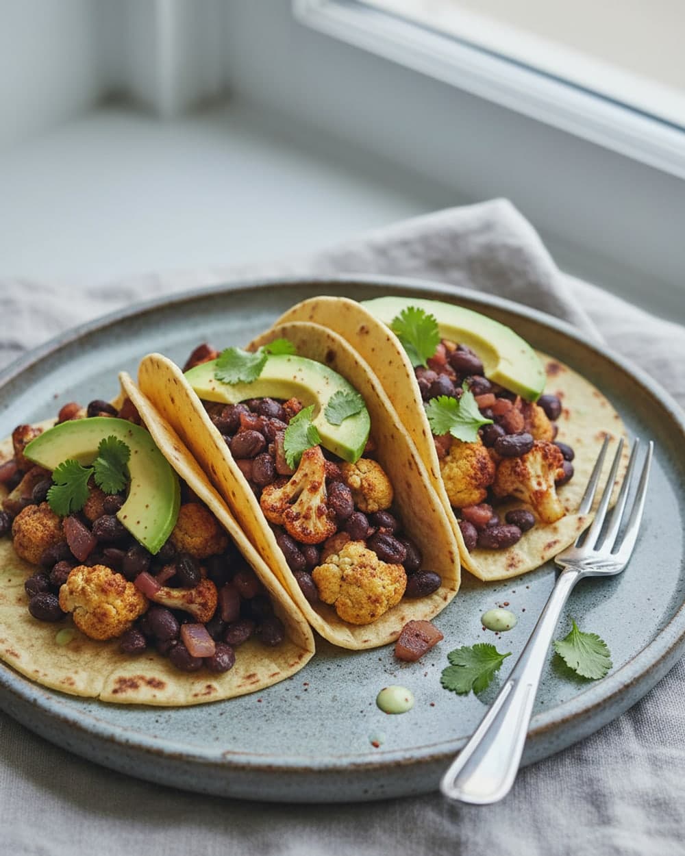 Black Bean Cauliflower Tacos