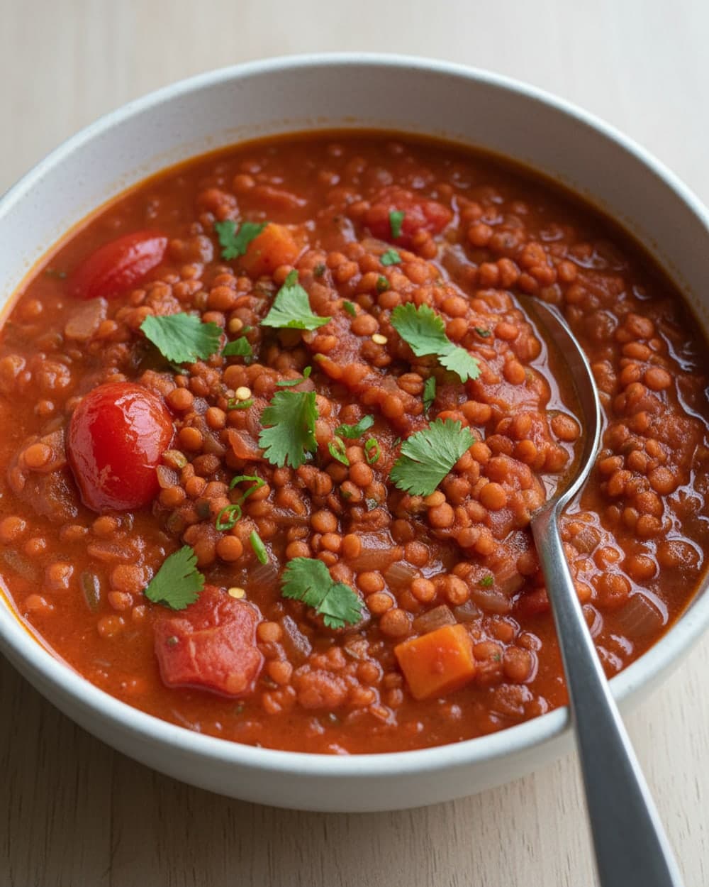 Red Lentil Tomato Stew