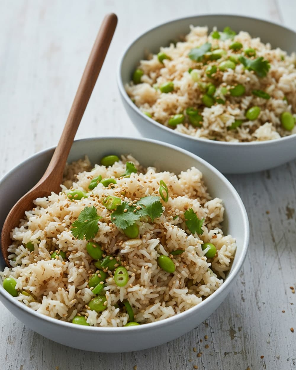 Edamame Sesame Rice Bowls