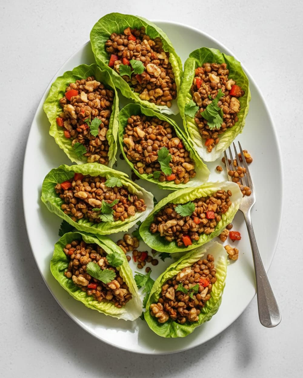Lentil Walnut Lettuce Wraps