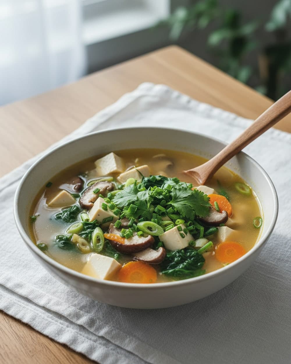 Tofu Miso Vegetable Soup