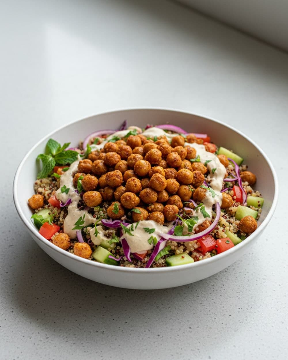 Chickpea Shawarma Grain Bowls